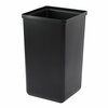 Alpine Industries Square Recycling Bin, 29 Gallons, Black Can, Mixed Opening Lid, for Cans/Bottles ALP4450-KIT-BLK-M-CB